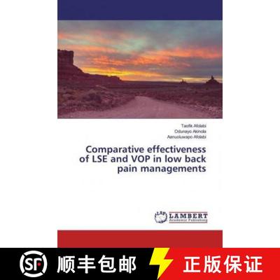 预订 Comparative effectiveness of LSE and VOP in low back pain managements [9786200079787]