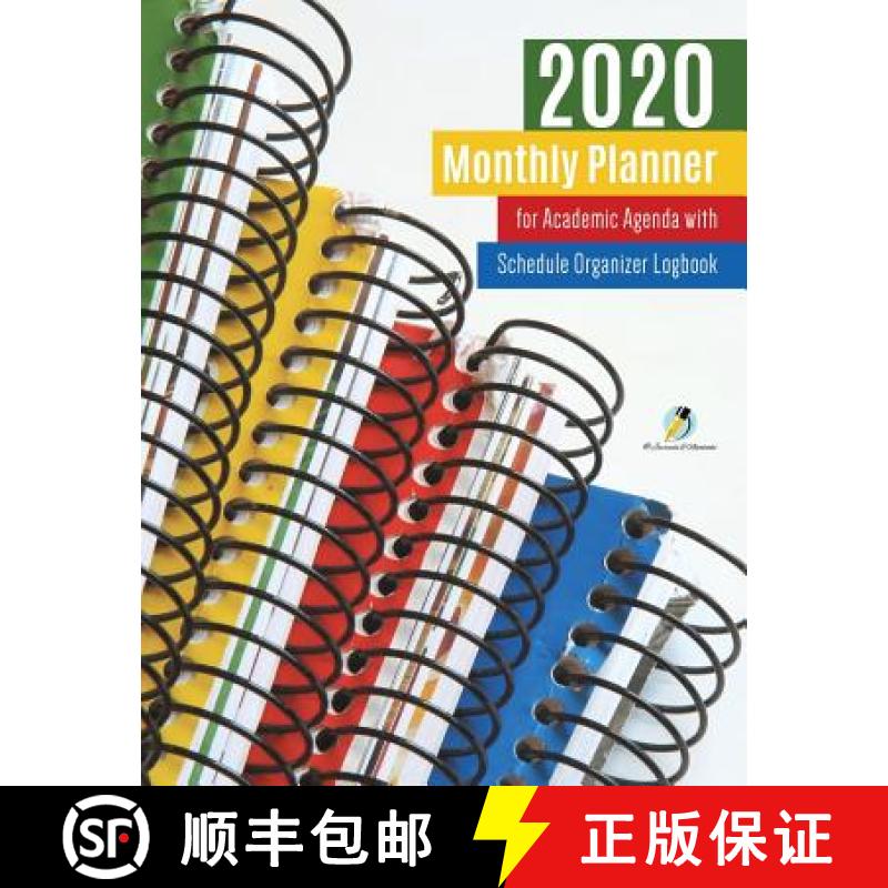 【3-4周达】2020 Monthly Planner for Academic Agenda with Schedule Organizer Logbook [9781541966574]