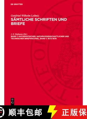 预订 Mathematischer, Naturwissenschaftlicher Und Technischer Briefwechsel, Band 1: 1672-1676: Lsb-B [9783112708163]