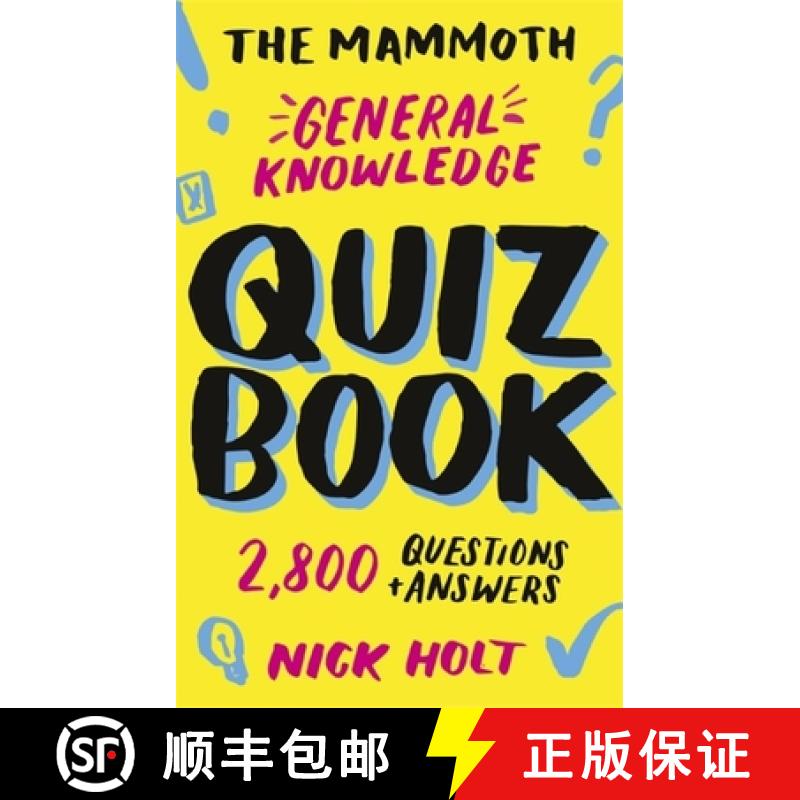 【3-4周达】The Mammoth General Knowledge Quiz Book: 2,800 Questions and Answers [9781472141156]