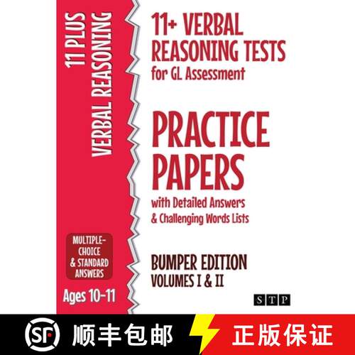 【3-4周达】11+ Verbal Reasoning Tests for GL Assessment Practice Papers with Detailed Answers & Chall... [9781912956159]