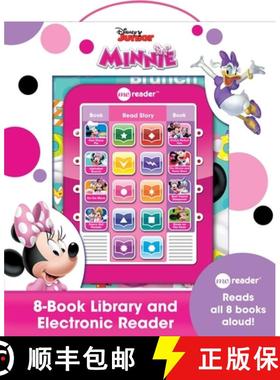 【3-4周达】Disney Minnie Mouse - Me Reader Electronic Reader and 8 Sound Book Library - Pi Kids [9781450880831]
