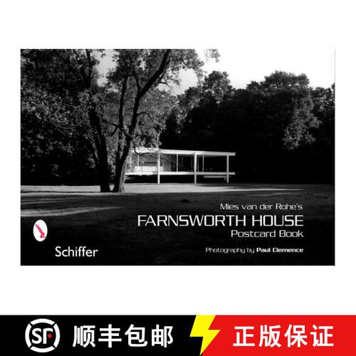 【3-4周达】Mies van der Rohe's Farnsworth House: Ptcard Book: Postcard Book [9780764323768]