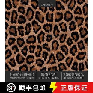 【3-4周达】Leopard Print Scrapbook Paper Pad 8x8 Scrapbooking Kit for Cardmaking Gifts, DIY Crafts, P... [9781636571720]