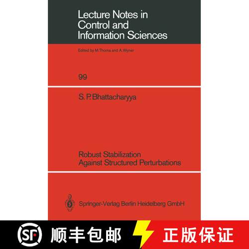 【3-4周达】Robust Stabilization Against Structured Perturbations [9783540180562]