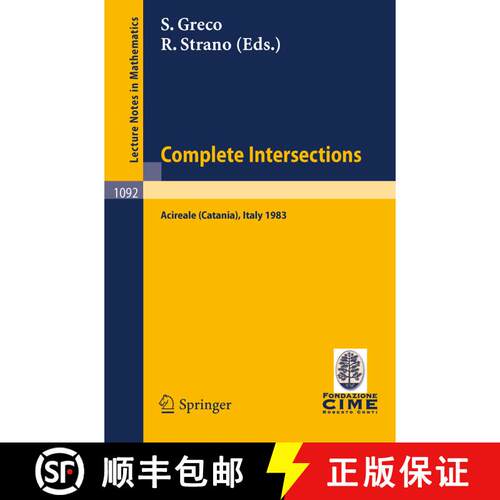 【3-4周达】Complete Intersections: Lectures Given at the 1st 1983 Session of the Centro International... [9783540138846]