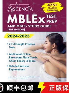 【3-4周达】MBLEx Test Prep 2024-2025: 470+ Practice Questions and MBLEx Study Guide Book [5th Edition] [9781637989784]
