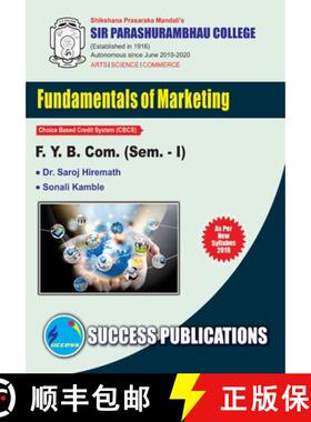 预订 Marketing & Salesmanship (Fundamental of Marketing)(F.Y.B.Com, S.P. College, Sem.-I) [9789389066760]
