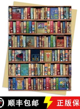 【3-4周达】Bodleian Libraries: Hobbies and Pastimes Bookshelves Greeting Card Pack: Pack of 6 [9781839642678]