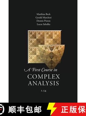 【3-4周达】A First Course in Complex Analysis [9781944325084]