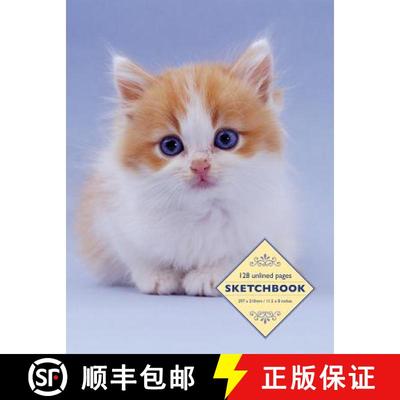 【3-4周达】Sketchbook: Kitten: 128 Unlined Pages [9780754832218]