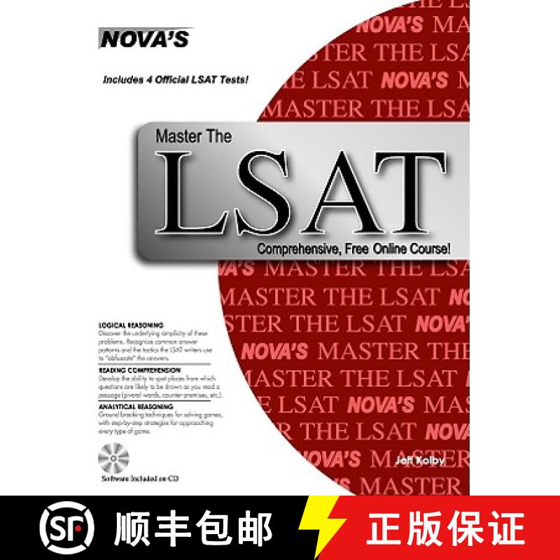 【3-4周达】Master The LSAT: Includes 4 Official LSATs! [With CDROM] [9781889057316]
