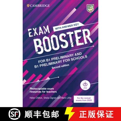【3-4周达】剑桥PET考试 教师书带答案和音频 Exam Booster for Preliminary and Preliminary for Schools wi... [9781108682152]