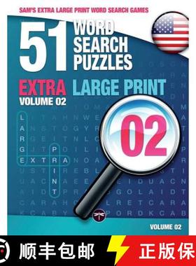 【3-4周达】Sam's Extra Large-Print Word Search Games: 51 Word Search Puzzles, Volume 2: Brain-stimula... [9783864690303]