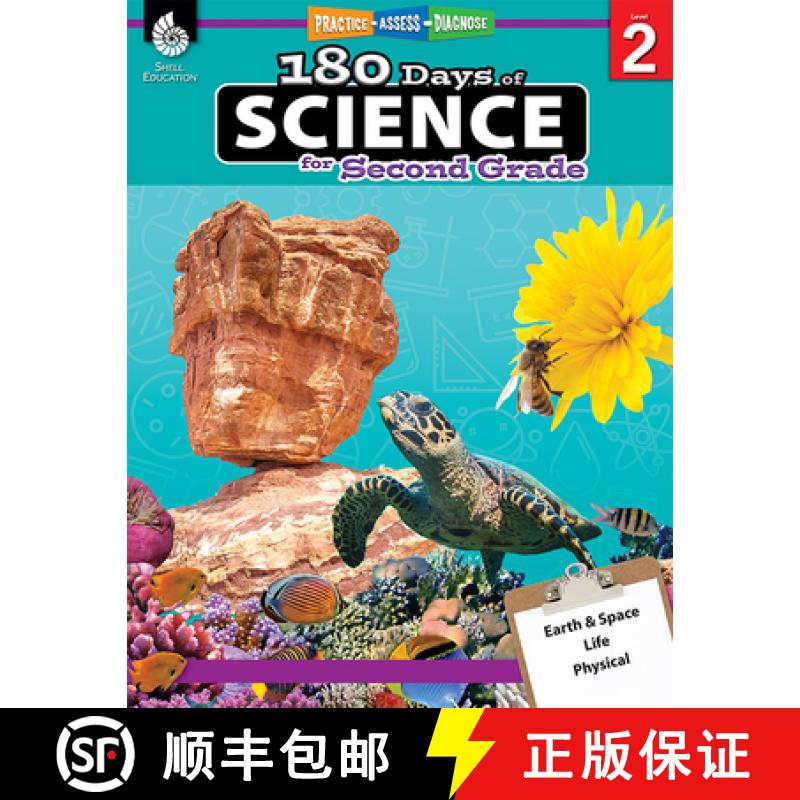 【3-4周达】180 Days of Science for Second Grade : Practice, Assess, Diagnose [9781425814083]