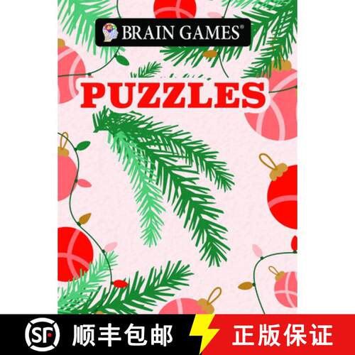 【3-4周达】Brain Games - Take-Along - Christmas Puzzles (Trim the Tree Design) [9798897462223]