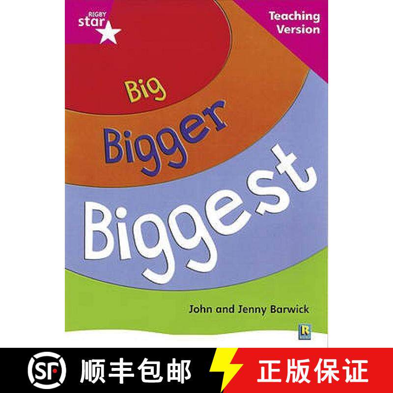 【3-4周达】Rigby Star Non-fiction Guided Reading Pink Level: Big, Bigger, Biggest Teaching Version [9780433047902]