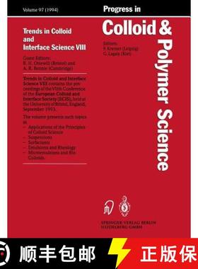 【3-4周达】Trends in Colloid and Interface Science VIII [9783662160367]