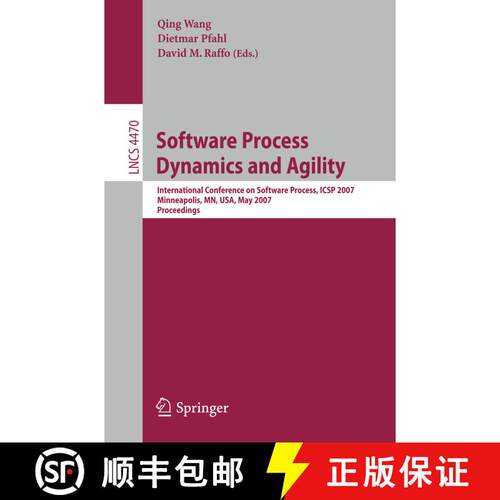 【3-4周达】Software Process Dynamics and Agility : International Conference on Software Process, ICSP... [9783540724254]