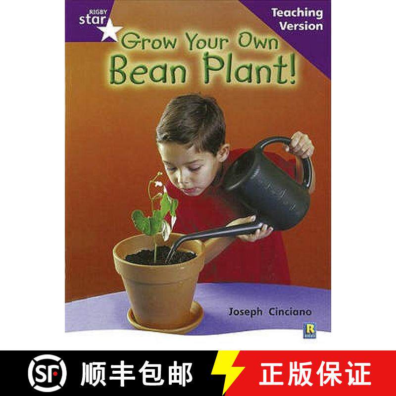 【3-4周达】Rigby Star Non-fiction Guided Reading Purple Level: Grow your own bean Teaching Version [9780433047988]