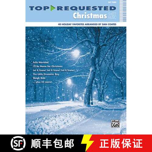 【3-4周达】Top-Requested Christmas Sheet Music: Easy Piano [9780739098967]