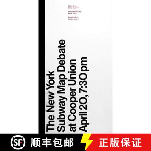 【3-4周达】New York Subway Map Debate: At Cooper Union April 20, 7:30 pm [9780989532167]