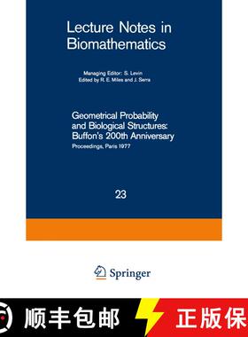 【3-4周达】Geometrical Probability and Biological Structures: Buffon’s 200th Anniversary: Proceeding... [9783540088561]