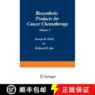 【3-4周达】Biosynthetic Products for Cancer Chemotherapy: Volume 3 [9781468434101]
