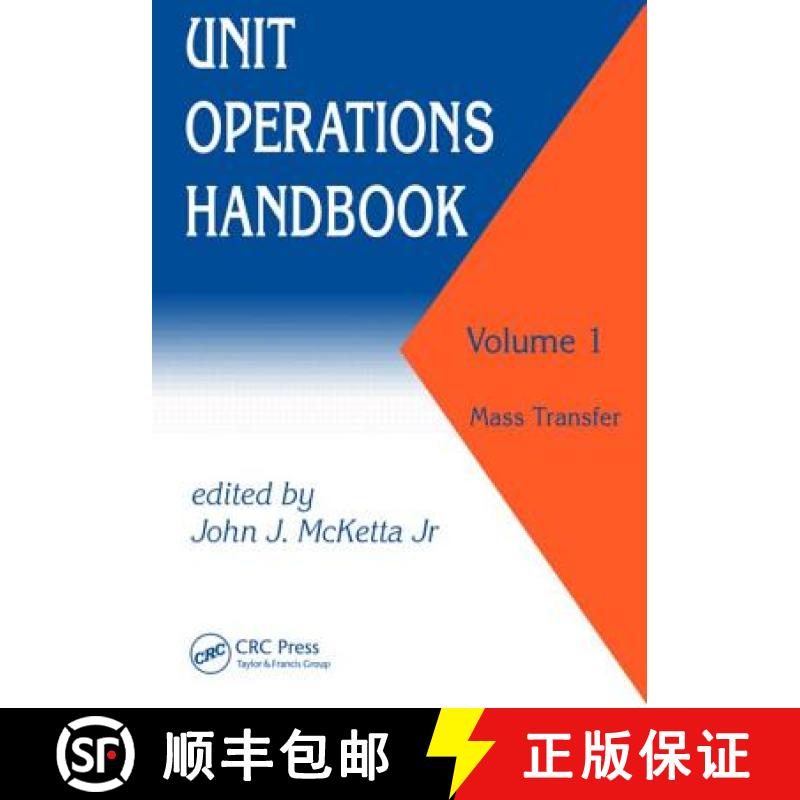 【3-4周达】Unit Operations Handbook: Volume 1 (In Two Volumes) - Unit Operations Handbook Mass Transfer [9780824786694]