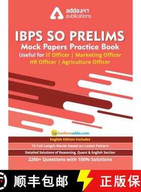 【3-4周达】IBPS SO Prelims Mock Paper Practice Book For IT Officer/ Agriculture Officer/ Marketing Of... [9789388964043]