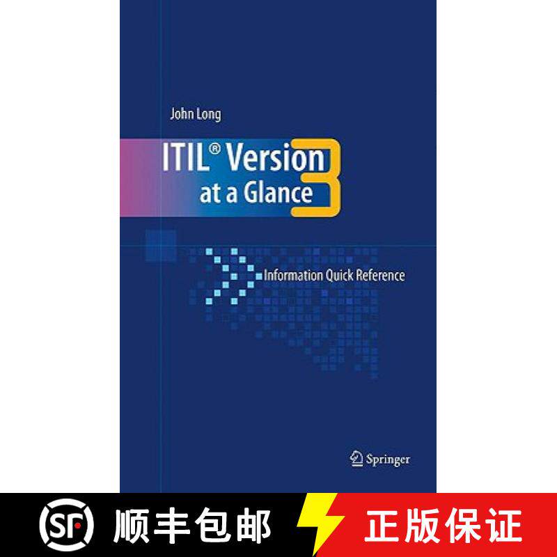 【3-4周达】ITIL Version 3 at a Glance : Information Quick Reference [9780387773926]