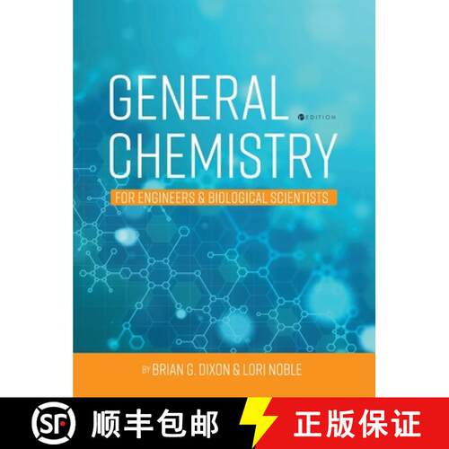 【3-4周达】精装 General Chemistry for Engineers and Biological Scientists [9781516575268]
