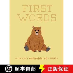 Infants for Toddlers with Friends Padded Embroidered Book Cute 9781958803363 Fe... First 4周达 Board Words and