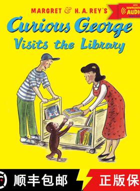【3-4周达】Curious George Visits the Library: With Downloadable Audio [9780544114500]