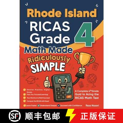 【3-4周达】Rhode Island RICAS Grade 4 Math Made Ridiculously Simple: A Comprehensive 4th Grade Guide ... [9798903504527]