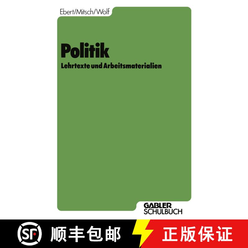 【3-4周达】Politik : Lehrtexte und Arbeitsmaterialien [9783409972413] - 实物图
