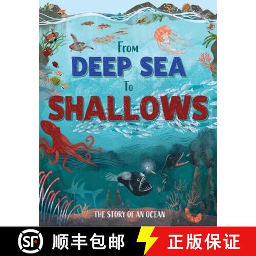 【3-4周达】精装 From Deep Sea to Shallows: The Story of an Ocean [9781445195360]