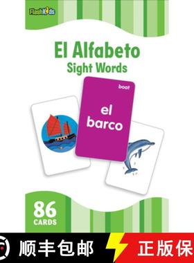 【3-4周达】El Alfabeto/The Alphabet (Flash Kids Spanish Flash Cards) [9781411434790]