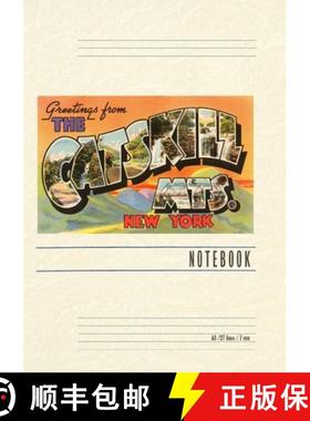 预订 Vintage Lined Notebook Greetings from the Catskill Mountains, New York [9798385437771]