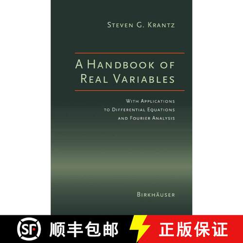 【3-4周达】A Handbook of Real Variables : With Applications to Differential Equations and Fourier Ana... [9781461264095]