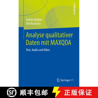 【3-4周达】Analyse qualitativer Daten mit MAXQDA : Text, Audio und Video [9783658220945]