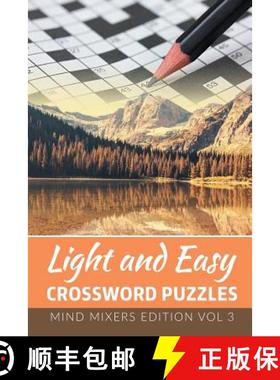 【3-4周达】Light and Easy Crossword Puzzles: Mind Mixers Edition Vol 3 [9781682801970]