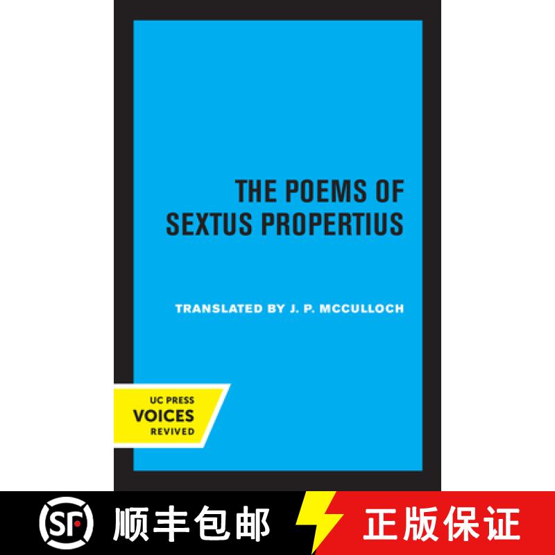 【4周达】The Poems of Sextus Propertius [9780520306912]
