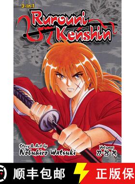 【3-4周达】Rurouni Kenshin (3-In-1 Edition), Vol. 8, Volume 8: Includes Vols. 22, 23 & 24 [9781421592527]