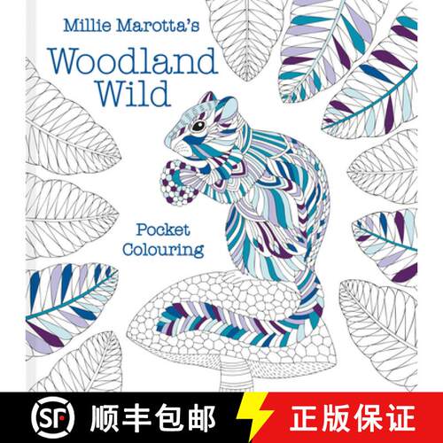 【3-4周达】Millie Marotta's Woodland Wild: Pocket Colouring [9781849947916]