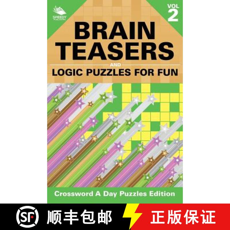 【3-4周达】Brain Teasers and Logic Puzzles for Fun Vol 2: Crossword A Day Puzzles Edition [9781682804780]