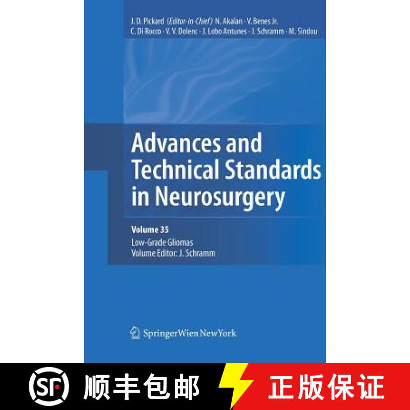 【3-4周达】Advances and Technical Standards in Neurosurgery, Vol. 35 : Low-Grade Gliomas. Edited by J... [9783709110973]