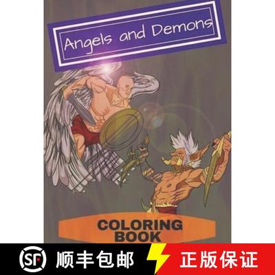 【3-4周达】Angels and Demons Coloring Book: Adult Coloring Fun, Stress Relief Relaxation and Escape [9781912675517]