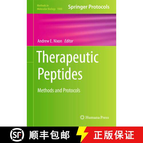 【3-4周达】精装 Therapeutic Peptides : Methods and Protocols [9781627036726]