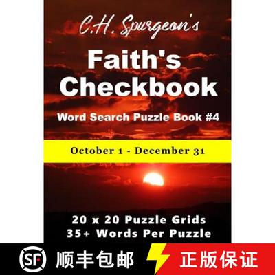 预订 C. H. Spurgeon's Faith Checkbook Word Search Puzzle Book #4: October 1 - December 31 [9781988938301]